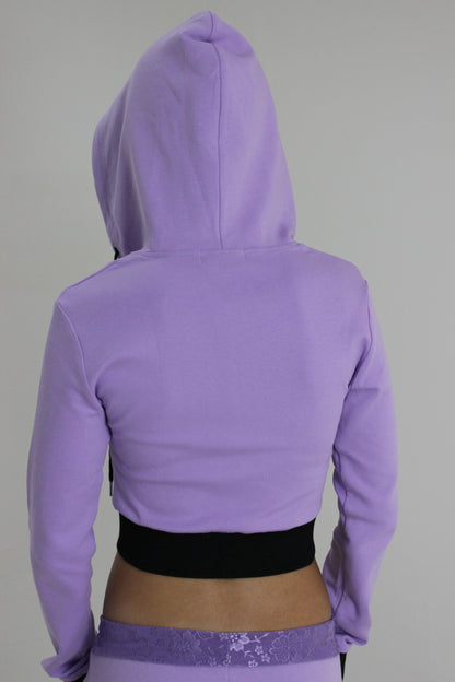 Lilas - Fitted Zip Up Hoodie