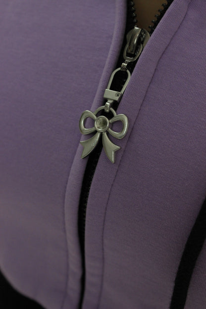 Lilas - Fitted Zip Up Hoodie