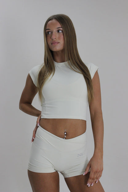 Whipped Serenity - Cream Fitted Tee