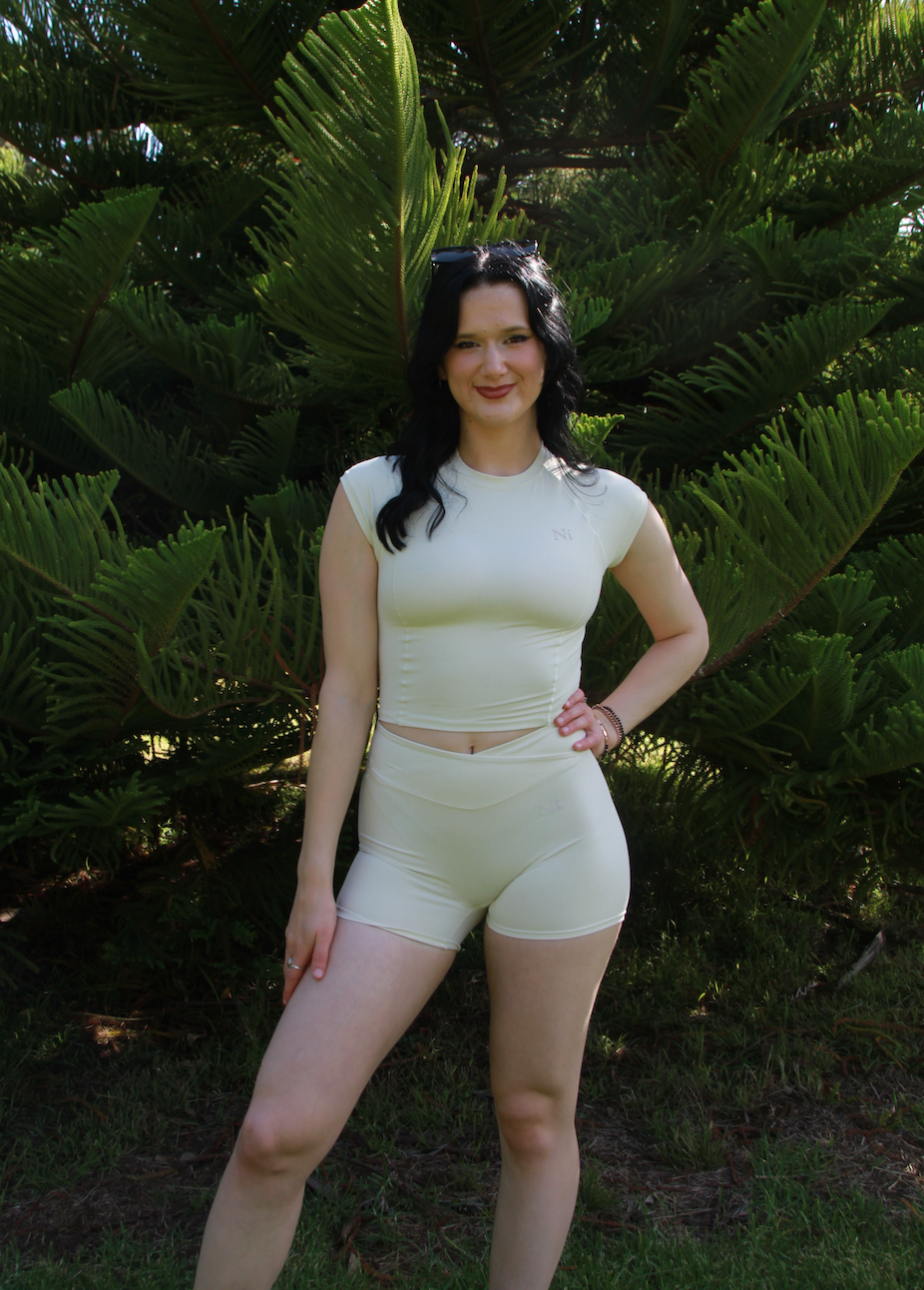 Whipped Serenity - Cream Fitted Tee