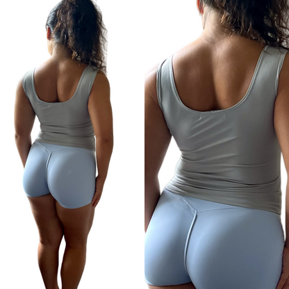 Sky Serenity - Baby Blue Booty Shorts